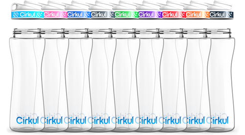 22oz. Plastic Bottle & Comfort Grip Lid